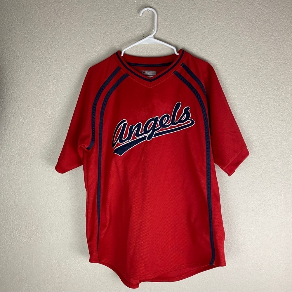 True Fans Anaheim Angels Warm Up Jersey Size Large
